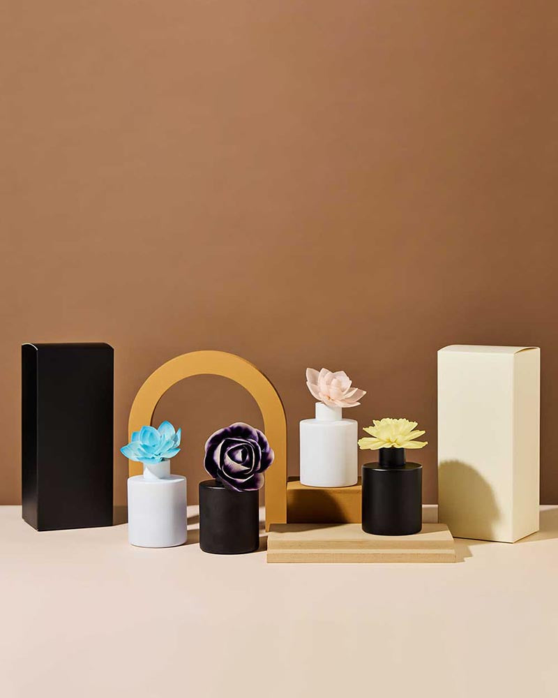 5oz mod diffuser set- translucent naked w/lustrous gold collar pack of 12