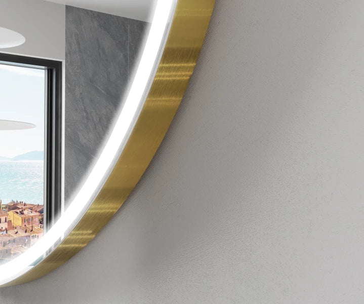 SMART Irregular Bathroom Mirror LED Cold White 7000K P222 Google