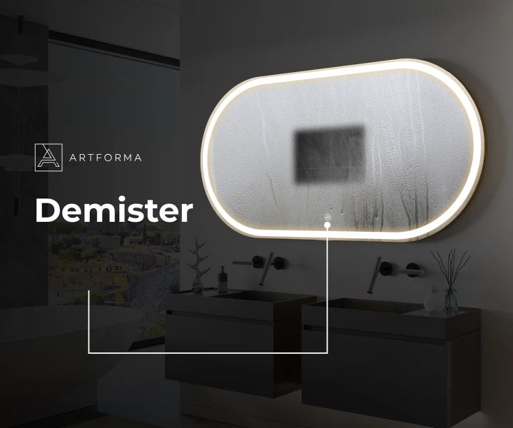 PremiumLine Illuminated Bathroom LED Lighted Mirror w/ Demister L230