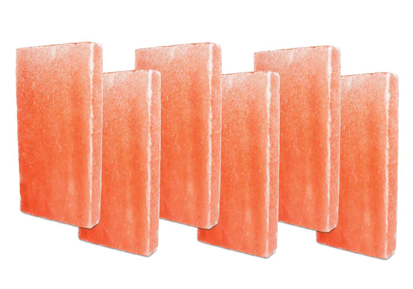 Himalayan Salt Tile 8" x 4" x 1"  6 Pack