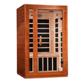 Wooden infrared sauna with glass door