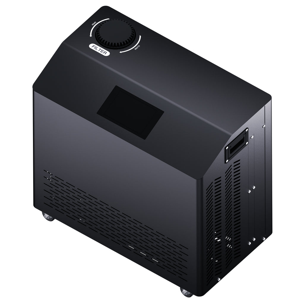 Black chiller on a white background