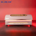 Merican Red light therapy bed in red-lit room