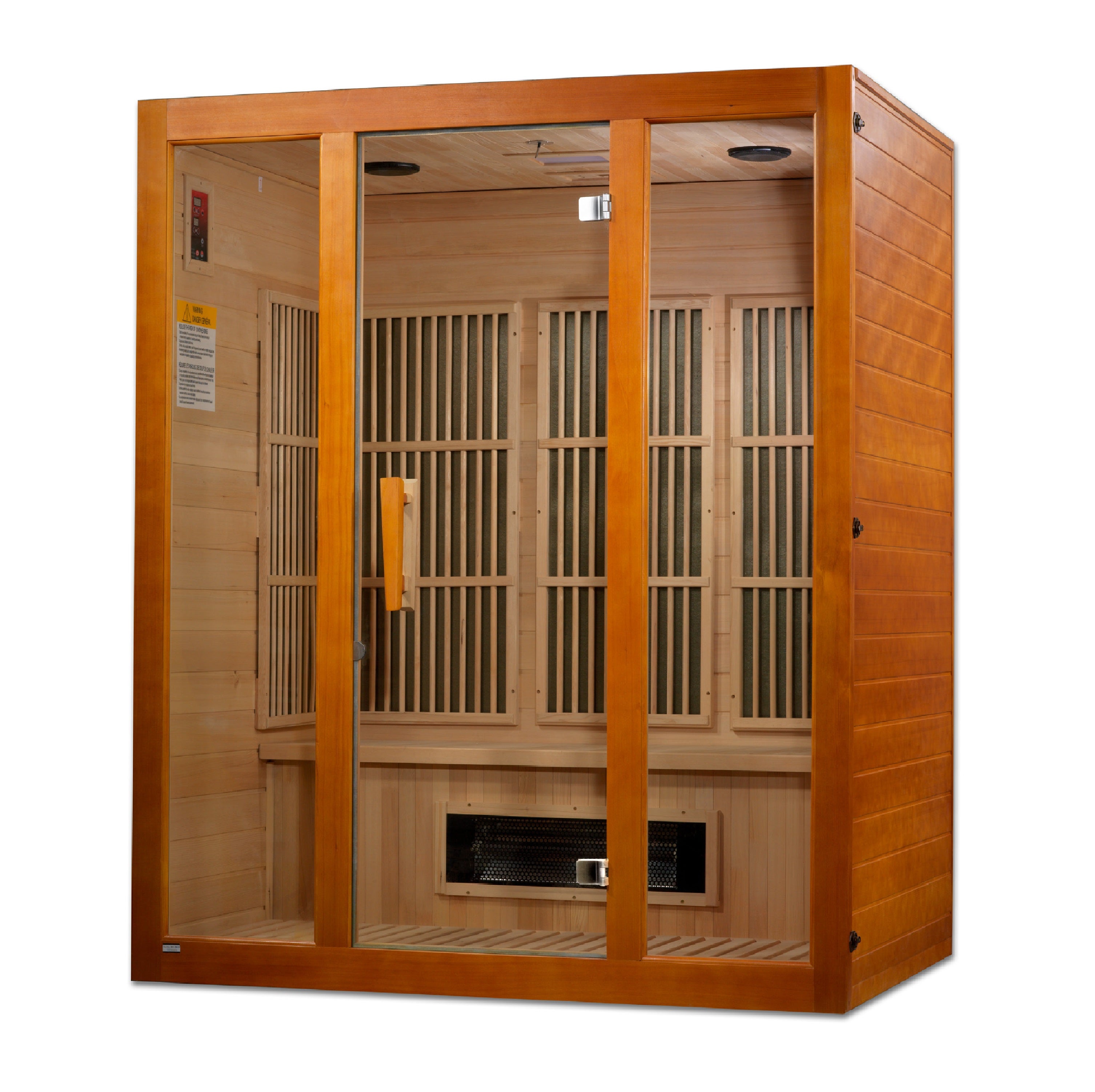 Maxxus 3-Person Low EMF (Between 5-10MG) FAR Infrared Sauna (Canadian Hemlock)
