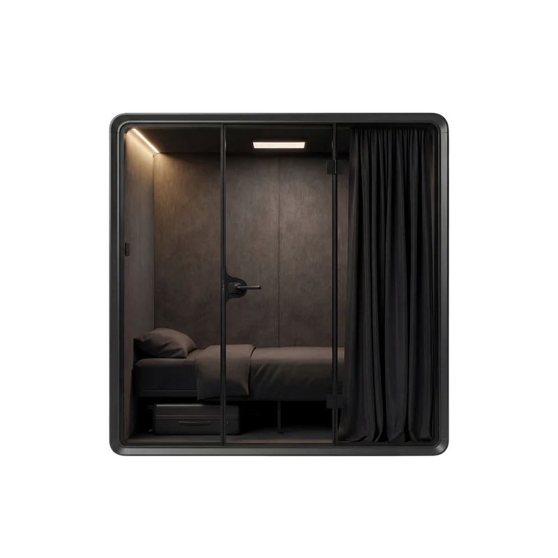 First   Class   Sleep   Pod   Refurbished   -   Black