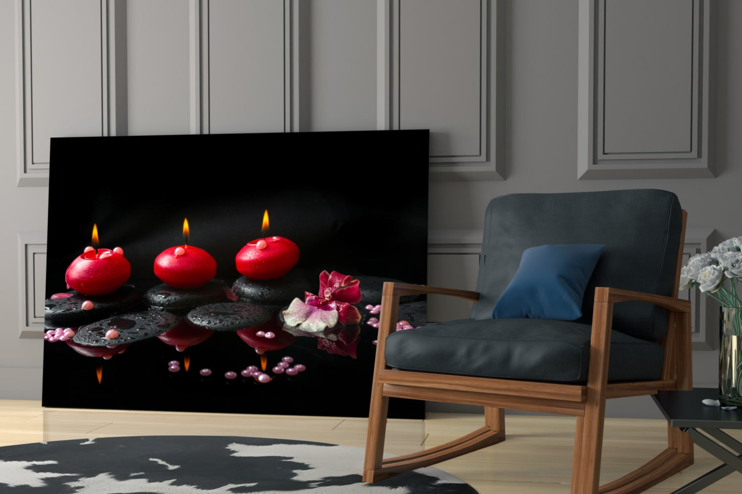 Spa Glass Wall Art