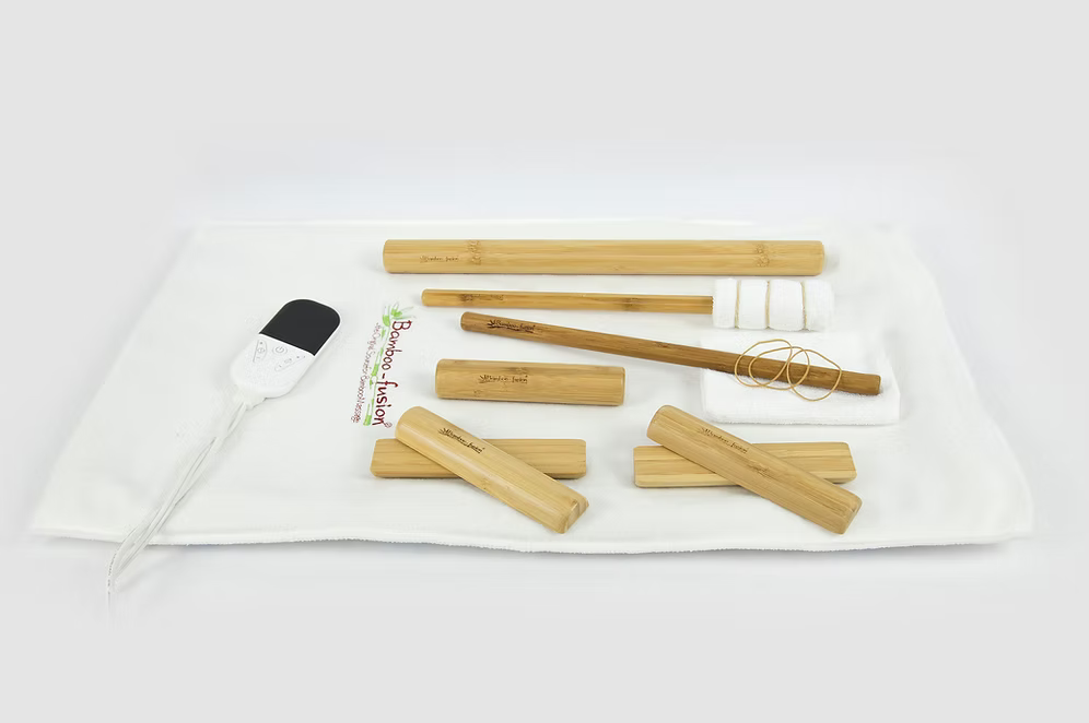 set of wooden massage tools