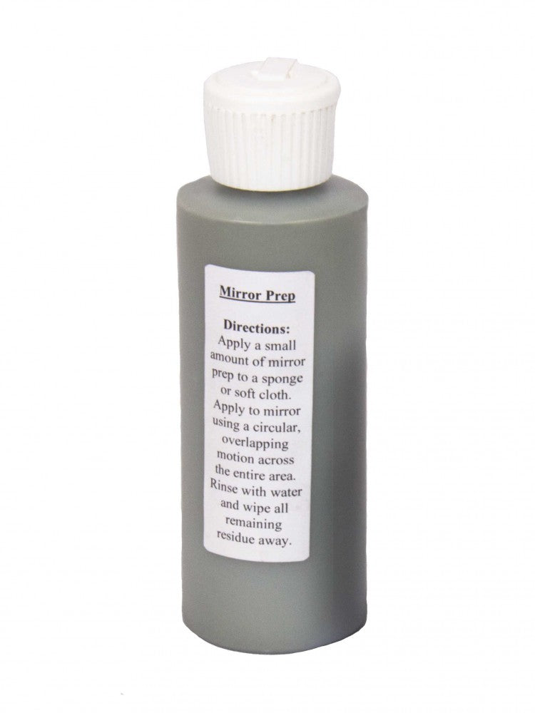 Bottle of Mirror Prep solution